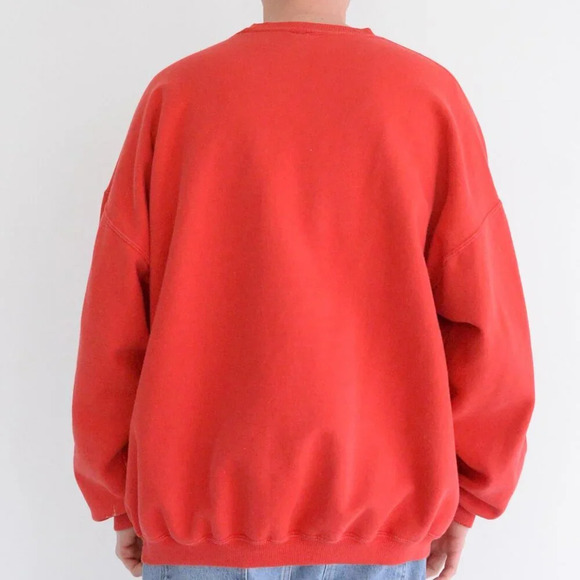 Vintage Red Embroidered The Tunnel To Moose Jaw Crew Neck  Sweaters - Picture 3 of 9